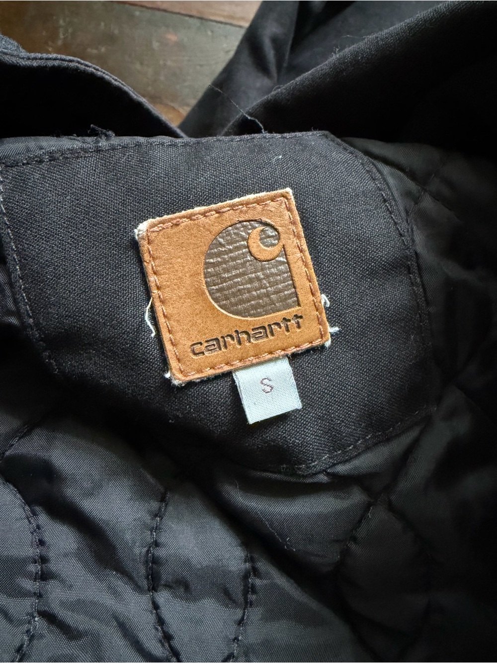 Carhartt Clash Parka Black Hooded Quilted Utility Jacket Men’s Small - Picture 9 of 9